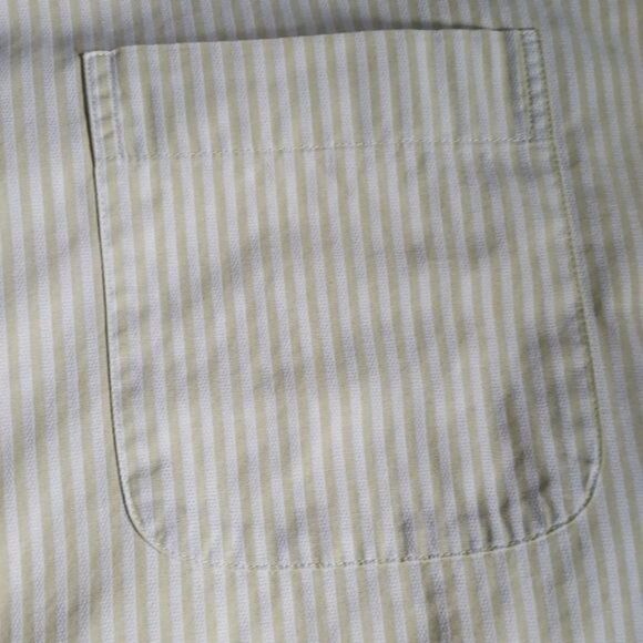 Vintage Oscar de La Renta Menswear Yellow Striped Shirt - Picture 5 of 10